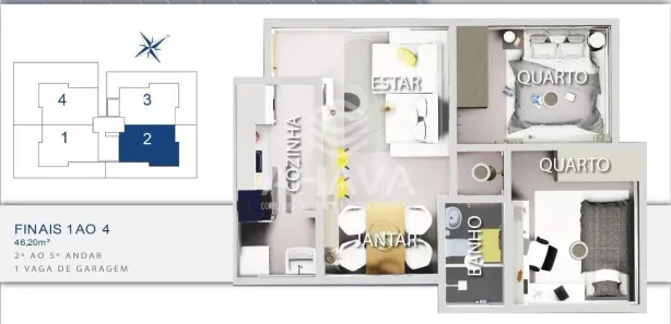 Cobertura com 2 Quartos à venda, 90m² no Minaslândia (P Maio), Belo Horizonte