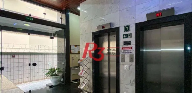 Sala Comercial para alugar, 113m² no Gonzaga, Santos