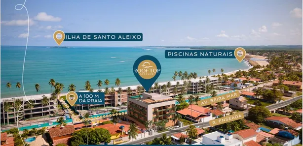 Apartamento com 1 Quarto à venda, 21m² no Maracaipe, Ipojuca