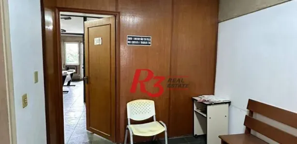 Sala Comercial com 2 Quartos para venda ou aluguel, 110m² no Centro, Santos