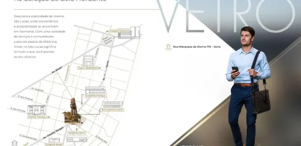 Apartamento com 3 Quartos à venda, 92m² no São Lucas, Belo Horizonte