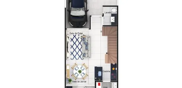 Sobrado com 3 Quartos à venda, 91m² no Jardim Las Palmas, Guarujá