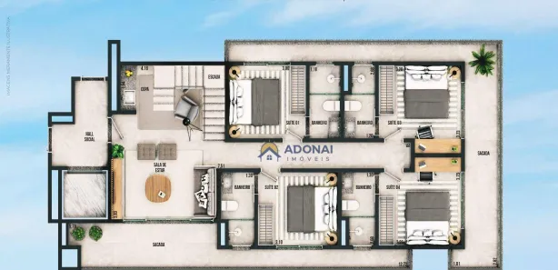 Cobertura com 4 Quartos à venda, 314m² no Guaratuba, Guaratuba