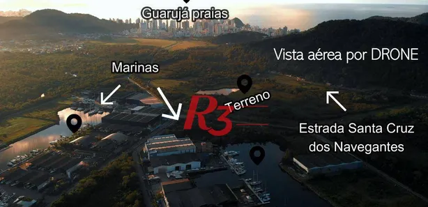 Lote/Terreno à venda, 40000m² no CING, Guarujá