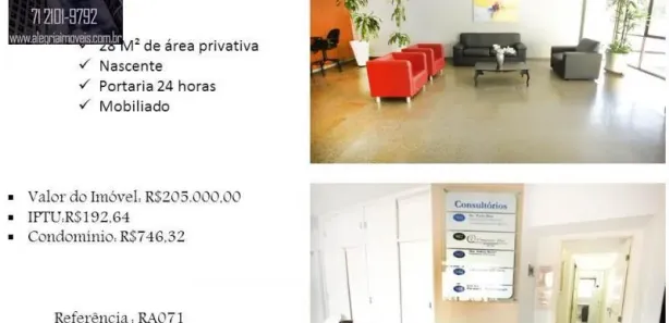 Sala Comercial à venda, 28m² no Pituba, Salvador