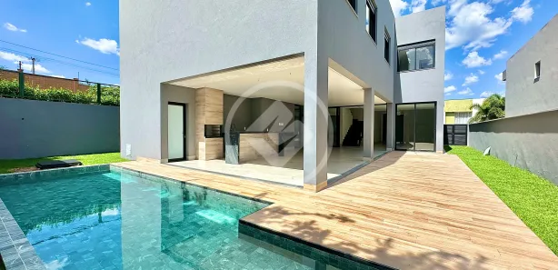 Casa de Condomínio com 5 Quartos à venda, 378m² no Alphaville Flamboyant Residencial Araguaia, Goiânia