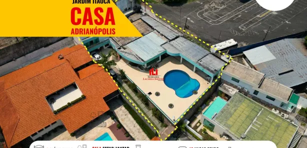 Casa de Condomínio com 6 Quartos à venda, 1620m² no Adrianópolis, Manaus