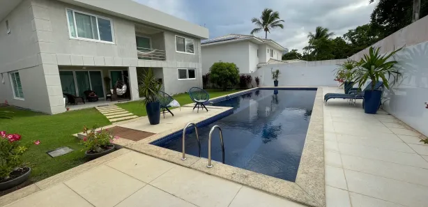 Casa de Condomínio com 5 Quartos para venda ou aluguel, 500m² no Busca Vida (Abrantes), Camaçari