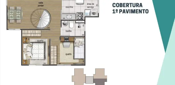 Apartamento com 2 Quartos à venda, 43m² no Diamante (Barreiro), Belo Horizonte