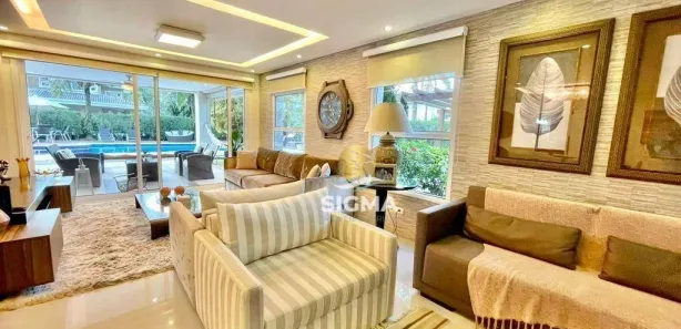 Casa de Condomínio com 5 Quartos à venda, 600m² no Enseada, Guarujá