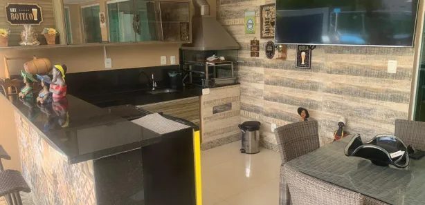 Casa de Condomínio com 5 Quartos para venda ou aluguel, 281m² no Alphaville (Abrantes), Camaçari