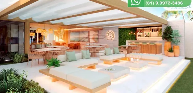 Flat com 1 Quarto à venda, 32m² no Ponta de Serrambi, Ipojuca