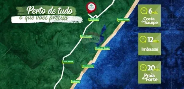Lote/Terreno à venda, 180m² no , Mata de São João