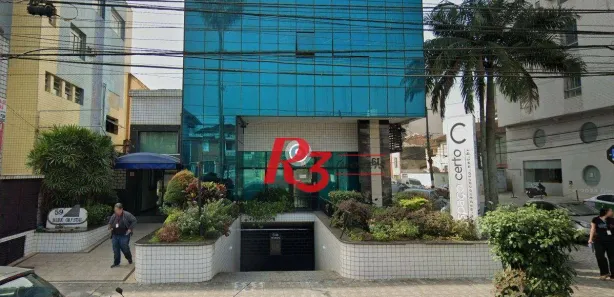 Sala Comercial para alugar, 115m² no Gonzaga, Santos