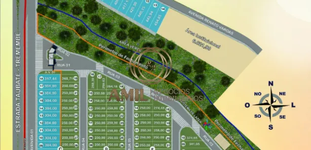 Lote/Terreno à venda, 250m² no Caminho Novo, Tremembé
