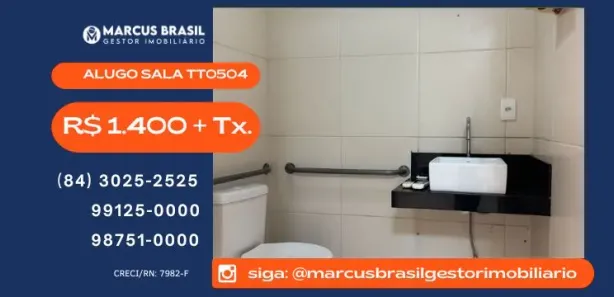 Sala Comercial para alugar, 34m² no Lagoa Nova, Natal