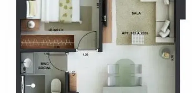 Apartamento com 1 Quarto à venda, 39m² no Boa Vista, Recife