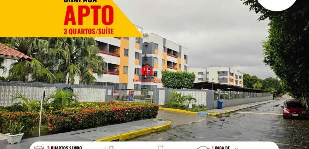 Apartamento com 3 Quartos para alugar, 80m² no Chapada, Manaus