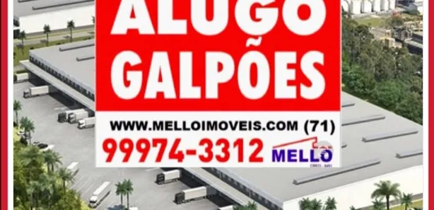 Galpão/Depósito/Armazém com 1 Quarto para alugar, 40000m² no Centro, Camaçari