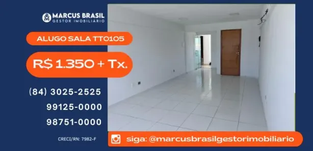 Sala Comercial para alugar, 31m² no Lagoa Nova, Natal