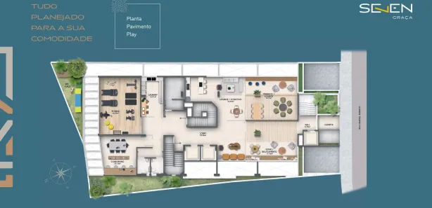 Apartamento com 1 Quarto à venda, 39m² no Graça, Salvador