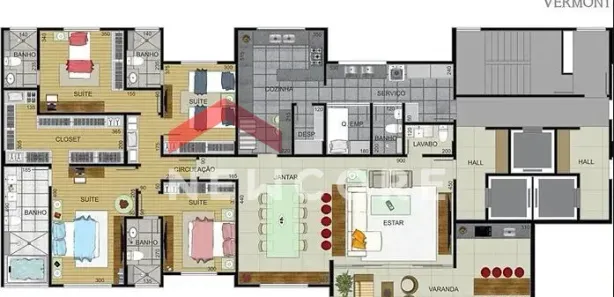 Apartamento com 4 Quartos à venda, 197m² no Anchieta, Belo Horizonte