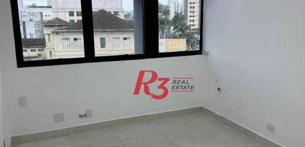 Sala Comercial para alugar, 134m² no Gonzaga, Santos