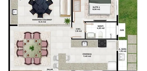 Casa de Condomínio com 4 Quartos à venda, 186m² no Buraquinho, Lauro de Freitas