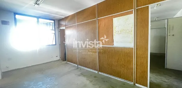 Sala Comercial para alugar, 142m² no Gonzaga, Santos