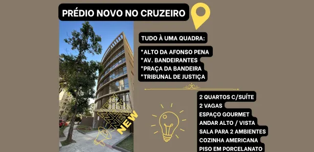 Apartamento com 2 Quartos à venda, 63m² no Cruzeiro, Belo Horizonte