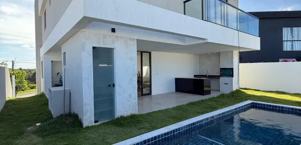 Casa de Condomínio com 4 Quartos para alugar, 464m² no Alphaville (Abrantes), Camaçari