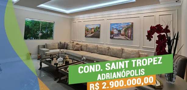 Casa de Condomínio com 4 Quartos à venda, 300m² no Adrianópolis, Manaus