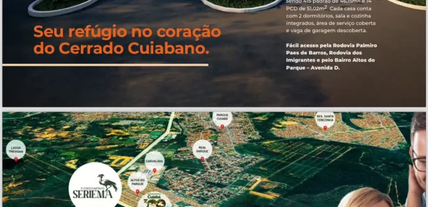 Casa de Condomínio com 2 Quartos à venda, 51m² no Residencial Altos do Parque I, Cuiabá