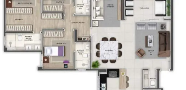 Apartamento com 4 Quartos à venda, 144m² no Cruzeiro, Belo Horizonte