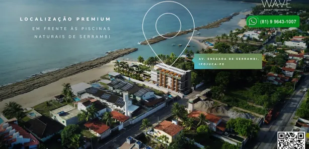 Flat com 1 Quarto à venda, 21m² no Enseadinha, Ipojuca