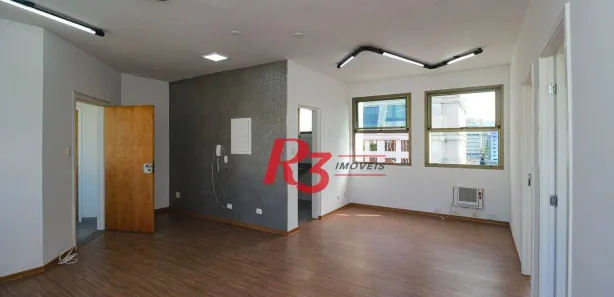 Sala Comercial para alugar, 70m² no Gonzaga, Santos