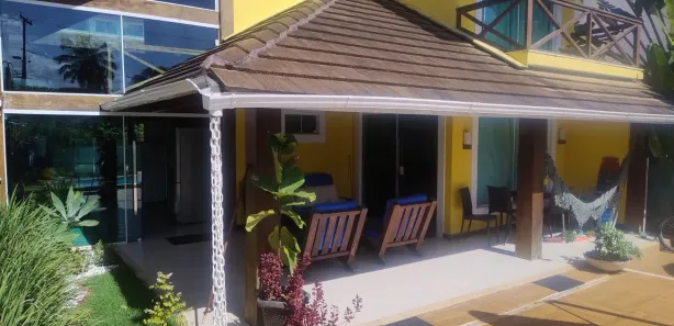 Casa de Condomínio com 7 Quartos para venda ou aluguel, 580m² no Condomínio Ilha Mar, Vera Cruz