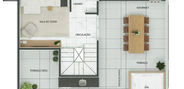 Cobertura com 3 Quartos à venda, 126m² no São Lucas, Belo Horizonte
