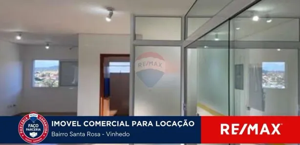 Sala Comercial para alugar, 60m² no Santa Rosa, Vinhedo