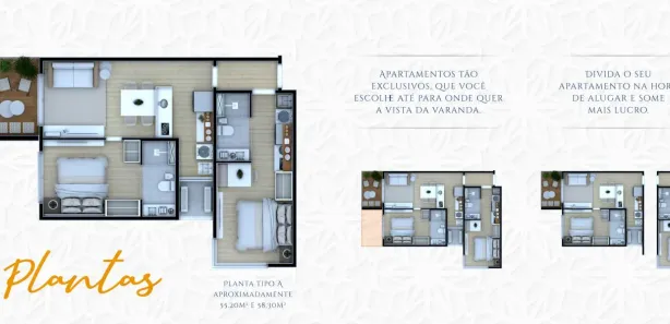 Apartamento com 2 Quartos à venda, 58m² no Petrópolis, Natal