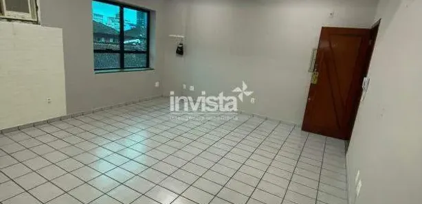Sala Comercial para alugar, 67m² no Macuco, Santos