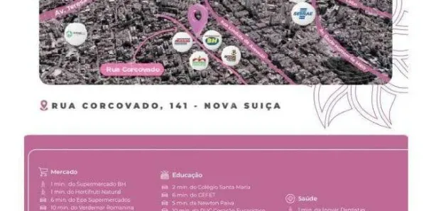 Apartamento com 2 Quartos à venda, 61m² no Nova Suíssa, Belo Horizonte