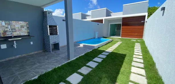 Casa com 2 Quartos para alugar, 72m² no Arembepe (Abrantes), Camaçari