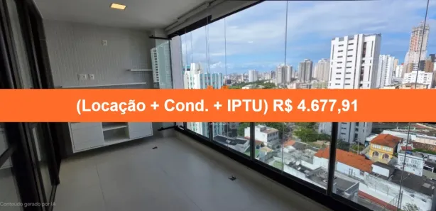 Apartamento com 1 Quarto para alugar, 52m² no Graça, Salvador