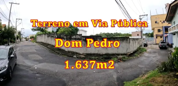 Lote/Terreno à venda, 1637m² no Dom Pedro I, Manaus