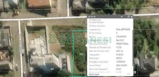 Lote/Terreno à venda, 425m² no Cruzeiro, Caxias do Sul