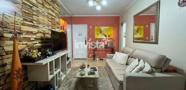 Apartamento com 2 Quartos à venda, 77m² no Encruzilhada, Santos