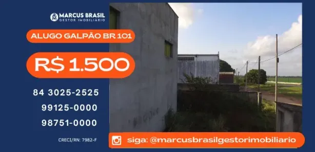 Galpão/Depósito/Armazém para alugar, 580m² no , São José de Mipibu