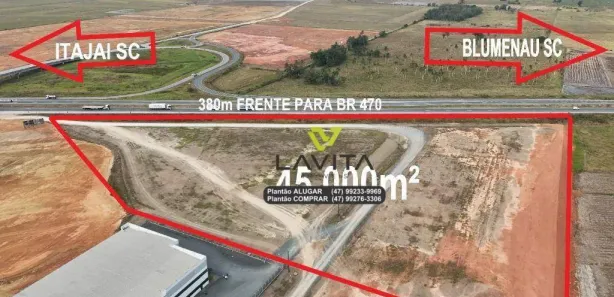 Lote/Terreno para alugar, 45000m² no Margem Esquerda, Ilhota