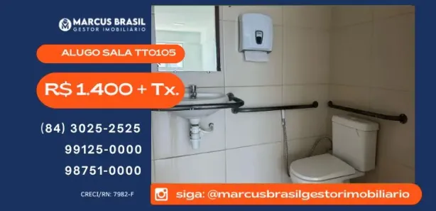 Sala Comercial para alugar, 31m² no Lagoa Nova, Natal
